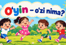 O‘yin –o‘zi nima? O‘yin bu: