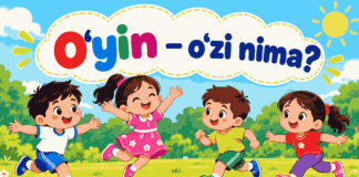 O‘yin –o‘zi nima? O‘yin bu: