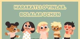 Harakatli o‘yinlar. BOLALAR UCHUN Harakatli o‘yinlar. BOLALAR UCHUN